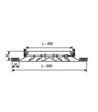 Диффузор потолочный квадратный Era Pro ДП4 600х600 мм