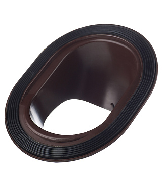 Проходной элемент Поливент для готовой кровли из гибкой черепицы коричневый RAL 8017