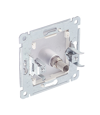 Розетка телевизионная Hegel Master встраиваемая серебро (РСТВ-401-06)