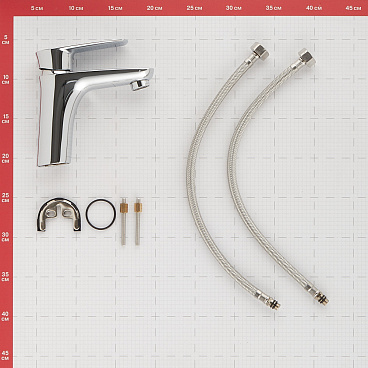 Смеситель для раковины Lavelly Optima хром однорычажный (672204)