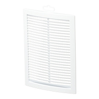 Решетка вентиляционная пластиковая приточно-вытяжная Era РЦ 180х250 мм с сеткой белая
