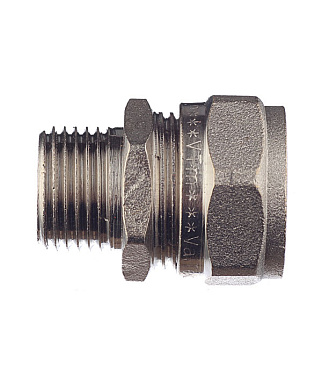 Соединитель прямой VALTEC (VTm.301.N.002004) 20 обж(ц) х 1/2 НР(ш)