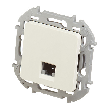 Розетка компьютерная Legrand Inspiria встраиваемая слоновая кость RJ45 (673826)