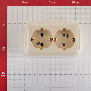 Розетка Svet накладная бежевая (0215-00481)