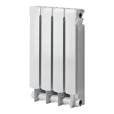 Радиатор биметаллический Rifar Base 500 мм 4 секции 1" боковое подключение белый