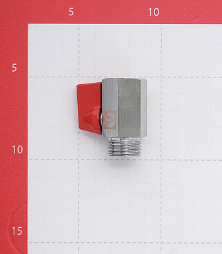 Кран шаровой латунный Valtec 1/2 ВР(г) х 1/2 НР(ш) мини прямой (VT.331.N.04)