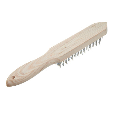 Кордщетка ручная Hesler 290 мм шестирядная с деревянной ручкой