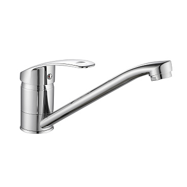 Смеситель для кухни и раковины Corsa Deco Wave L однорычажный с поворотным изливом хром (1010676)