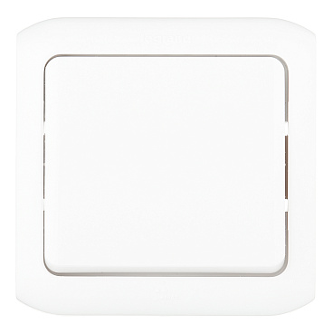 Выключатель нажимной Legrand Quteo накладной белый с самовозвратом (782305)