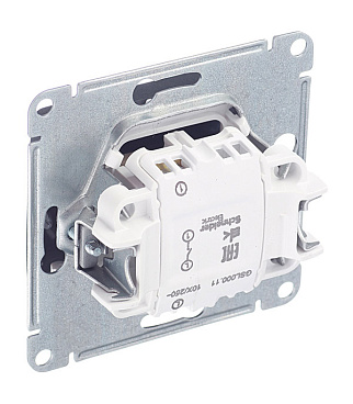 Выключатель Systeme Electric Glossa одноклавишный встраиваемый антрацит (GSL000711)