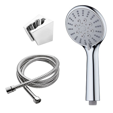 Душевой комплект Esko с лейкой c держателем хром (SS755)