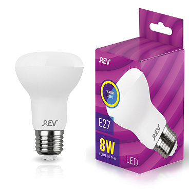 Лампа светодиодная Rev E27 2700К 8 Вт 640 Лм 180-240 В рефлектор R63 матовая