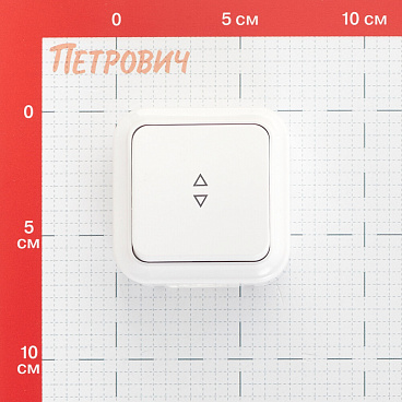 Выключатель Svet одноклавишный накладной белый проходной (EV 0366-7510)