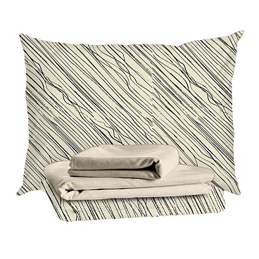 Комплект постельного белья Евро тенсель Mona Liza Mark серый с простыней 240х260 см