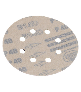 Диск шлифовальный Starcke d125 мм P40 на липучку перфорированный (5 шт.)