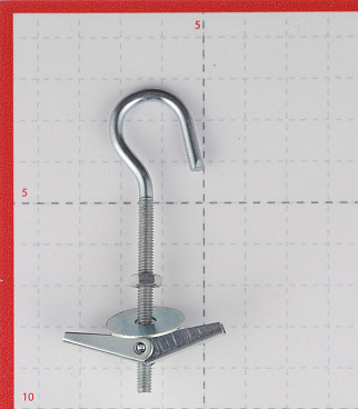 Дюбель складной пружинный L-образный крюк M4 100x14 мм (1 шт.)