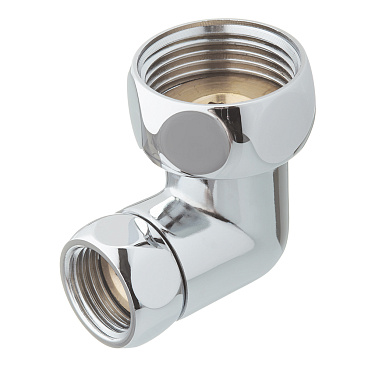 Соединитель угловой для полотенцесушителя 1 ВР(г) х 1/2 ВР(г) хром (2 шт.)