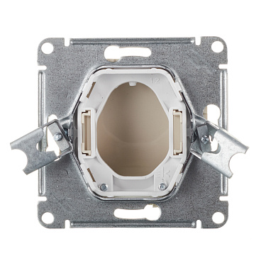 Вывод кабеля Systeme Electric AtlasDesign встраиваемый бежевый (ATN000299)