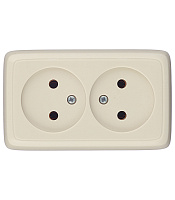 Розетка Hegel Alfa накладная слоновая кость (РА16-143-01)
