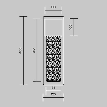 Настенный светильник (бра) Maytoni MOD474WL-L20B3K