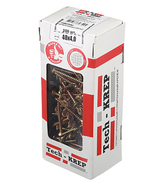 Саморезы универсальные 40x4,0 мм желтые (200 шт.)