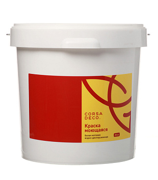 Краска моющаяся Corsa Deco белая 25 кг