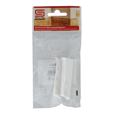 Заглушка торцевая Salag NG 62 мм белый левая-правая (2 шт.)