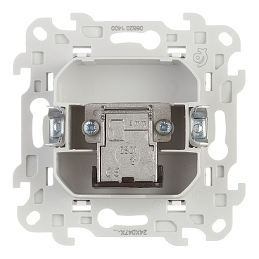 Розетка телевизионная Simon 24 Harmonie встраиваемая белая (2450476-030)