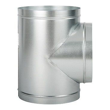 Тройник для круглых воздуховодов d250 мм 90° оцинкованный