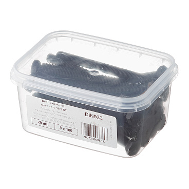 Болт оцинкованный M8x100 мм DIN 933 10,9 (20 шт.)