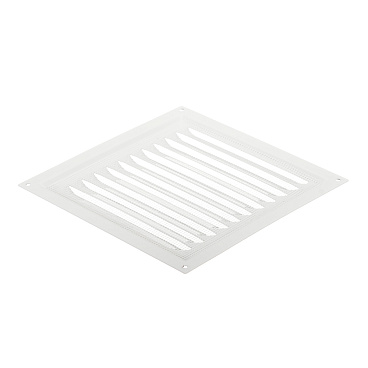 Решетка вентиляционная стальная Era 200х200 мм с сеткой белая