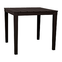 Стол разборный пластиковый Элластик-Пласт Прованс шоколад 800х800х715 мм квадратный (ЭП 762921тз)