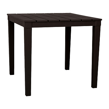 Стол разборный пластиковый Элластик-Пласт Прованс шоколад 800х800х715 мм квадратный (ЭП 762921тз)