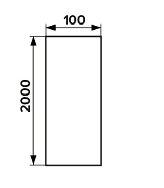 Воздуховод ERA круглый пластиковый d100 мм 2 м