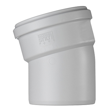 Отвод Pro Aqua Stilte Plus d110 мм 15° пластиковый шумопоглощающий для внутренней канализации