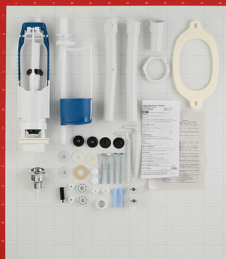 Унитаз-компакт Santeri Вест с косым выпуском с сиденьем пластик белый (1.P201.8.S00.00B.F)