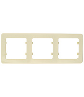 Рамка Hegel Master трехместная слоновая кость (Р403-01)