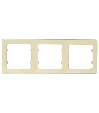 Рамка Hegel Master трехместная слоновая кость (Р403-01)