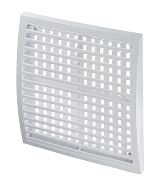 Решетка вентиляционная пластиковая приточно-вытяжная Era РРП 350х350 мм регулируемая белая