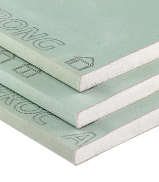 Гипсокартон Vetonit (Gyproc) Аква Стронг 2500х1200х15 мм высокопрочный влагостойкий