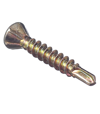 Саморезы для массивной доски 20x3,2 мм желтые (1000 шт.)