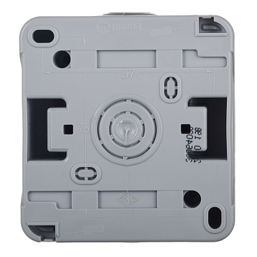 Розетка Makel накладная серая с крышкой (36064029)