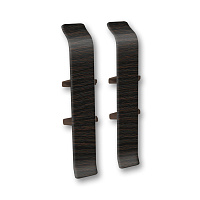 Соединитель Деконика 70 мм венге темный Г-профиль (2 шт.)