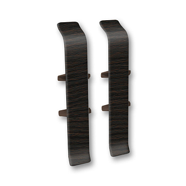 Соединитель Деконика 70 мм венге темный Г-профиль (2 шт.)