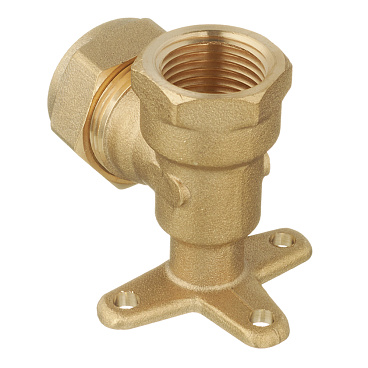 Угол Stahlmann IWS EasyFix 15 мм х 1/2 ВР(г) для гофрированных труб с креплением