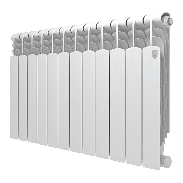 Радиатор биметаллический Royal Thermo Revolution B 500 мм 12 секций 1" боковое подключение белый