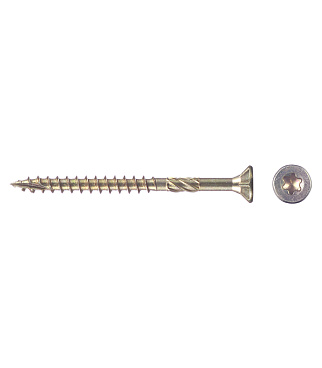 Саморезы по дереву 100x5,0 мм потайная головка конструкционные (6 шт.)