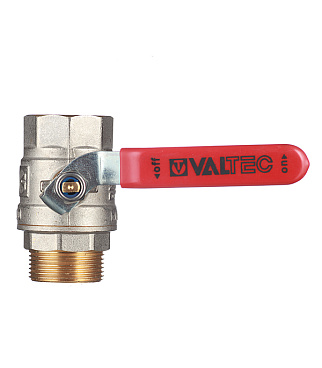 Кран шаровой латунный Valtec Base 1 1/4 ВР(г) х 1 1/4 НР(ш) ручка прямой (VT.215.N.07)