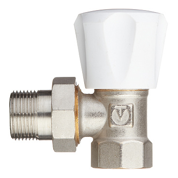 Клапан термостатический угловой Valtec 3/4 НР(ш) х 3/4 ВР(г) для радиатора (VT.007.LN.05)