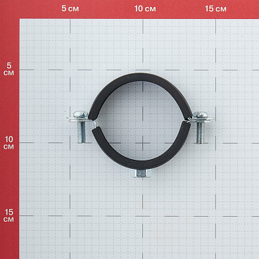 Хомут сантехнический 1 3/4" 54-58 мм оцинкованная сталь (20 шт.)